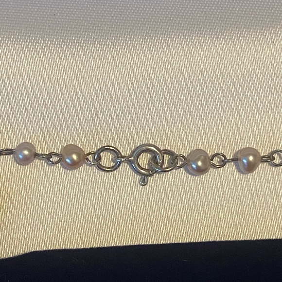 Fortunoff pink pearl, rose quartz and marcasite necklace - Picture 4 of 6